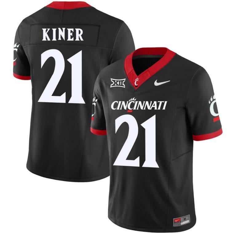 Corey Kiner Jersey #21 Cincinnati Bearcats Vapor Limited College Football All Stitched Black