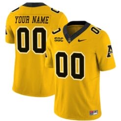 Custom Appalachian State Jersey Name and Number Vapor Limited College Football Yellow