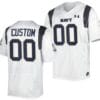 Custom Navy Midshipmen Jersey Name and Number Premier Replica College Football White