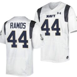 Colin Ramos Jersey #44 Navy Midshipmen Premier Replica College Football White