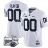 Custom Penn State Nittany Lions Jersey Name and Number PSU Patch College Football All Stitched White