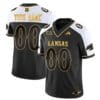 Custom Kansas Jayhawks Jersey Blackhawk Name and Number Vapor Limited Football Stitched Alternate