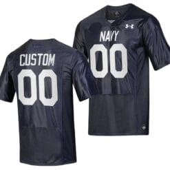Custom Navy Midshipmen Jersey Name and Number Silent Service Replica College Football Navy
