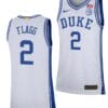 Cooper Flagg Jersey #2 Duke Blue Devils College Basketball White