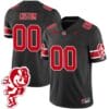 Custom Ohio State Jersey Name and Number Football Stitched Brutus Buckeye Patch Style 1 Black