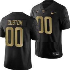 Custom UCF Knights Jersey Name and Number College Football 2022 Alternate Black