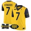 Donovan Edwards Jersey #7 Michigan Wolverines 1000 Wins Patch Vapor Limited Football Navy Sleeves
