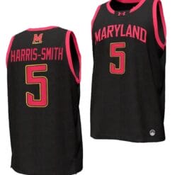 DeShawn Harris Smith Jersey #5 Maryland Terrapins College NIL Replica Basketball Black