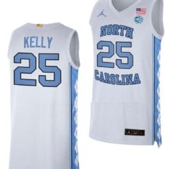 Deja Kelly Jersey #25 North Carolina Tar Heels College Basketball White