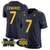 Donovan Edwards Jersey #7 Michigan Wolverines 1000 Wins Patch Vapor Limited Football Navy