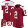 Derrick Henry Jersey #2 Alabama Crimson Tide Vapor Limited Football Alabama Map Crimson Alternate