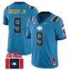 DeShawn Gaddie Jr Jersey #9 Ole Miss Rebels Football Flag Patch All Stitched Blue 1