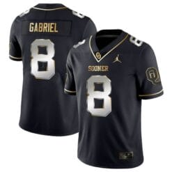 Dillon Gabriel Jersey #8 Oklahoma Sooners College Football Stitched Black Gold