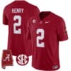 Derrick Henry Jersey #9 Alabama Crimson Tide Vapor Stitched Football Alabama Map Crimson