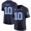 Drake Maye Jersey #10 North Carolina Tar Heels Vapor Limited College Football Navy