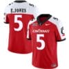 Emory Jones Jersey #5 Cincinnati Bearcats Vapor Limited College Football All Stitched Red Alternate
