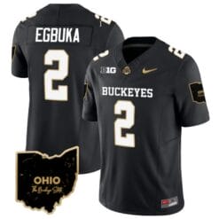 Emeka Egbuka Jersey #2 Ohio State Buckeyes College Football Stitched Special Vapor Limited Black