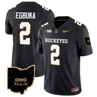 Emeka Egbuka Jersey #2 Ohio State Buckeyes College Football Stitched Special Vapor Limited Black