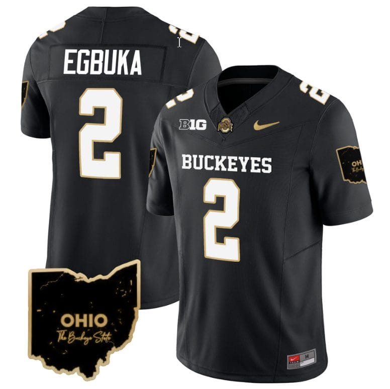Emeka Egbuka Jersey #2 Ohio State Buckeyes College Football Stitched Special Vapor Limited Black