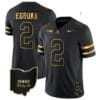 Emeka Egbuka Jersey #2 Ohio State Buckeyes College Football Stitched Vapor Limited Gold Ohio Patch Black Gold