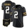 Emeka Egbuka Jersey #2 Ohio State Buckeyes College Football Stitched Vapor Limited Gold Ohio Patch Black Limited