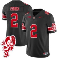Emeka Egbuka Jersey #2 Ohio State Buckeyes Football 2023 Stitched Brutus Buckeye Patch Black