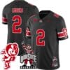 Emeka Egbuka Jersey #2 Ohio State Buckeyes Football Stitched Brutus Buckeye Patch Black