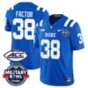 Factor Jersey #38 Duke Blue Devils Football Limited Royal Military Bowl