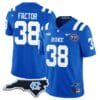 Factor Jersey #38 Duke Blue Devils Football Limited Royal NC State