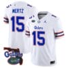 Graham MertzJersey #15 Florida Gators Vapor Limited Florida Map College Football White