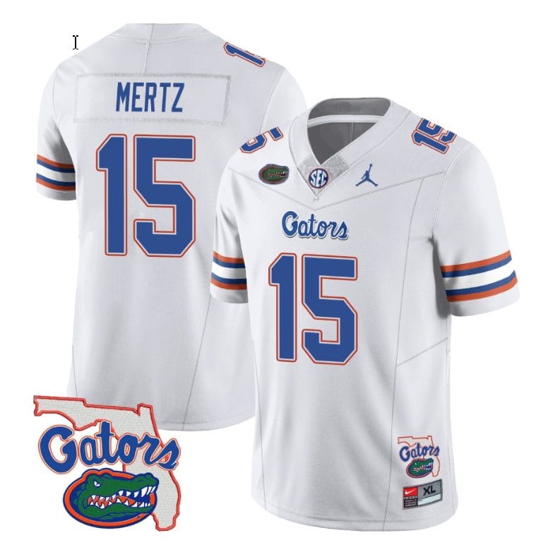Graham Mertz Jersey #15 Florida Gators Vapor Limited College Football White