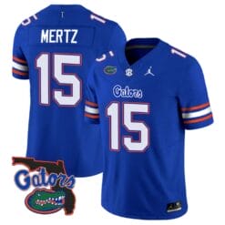 Graham MertzJersey #15 Florida Gators Vapor Limited Florida Map College Football Royal