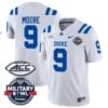Jaquez Moore Jersey #9 Duke Blue Devils Football Limited White Military Bowl