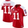 Jordan Watkins Jersey #11 Ole Miss Rebels Football Vapor Limited All Stitched Red Alternate