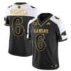 Jalon Daniels Jersey #6 Kansas Jayhawks Blackhawk Gold Vapor Football Alternate