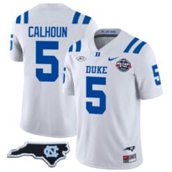 Jalon Calhoun Jersey #5 Duke Blue Devils Football Limited White NC State