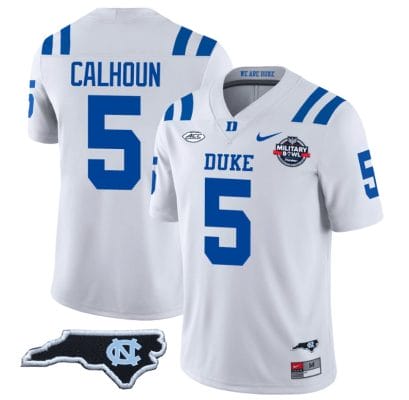 Jalon Calhoun Jersey #5 Duke Blue Devils Football Limited White NC State