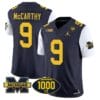 JJ McCarthy Jersey #9 Michigan Wolverines 1000 Wins Patch Vapor College Football White Sleeves
