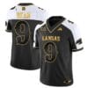 Jason Bean Jersey #9 Kansas Jayhawks Blackhawk Gold Vapor Football Alternate