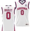 Jaden Bradley Jersey #0 Arizona Wildcats NIL College Basketball Lightweight White