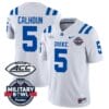 Jalon Calhoun Jersey #5 Duke Blue Devils Football Limited White Military Bowl