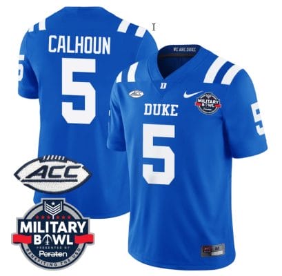 Jalon Calhoun Jersey #5 Duke Blue Devils Football Limited Royal Military Bowl