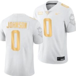 Jason Johnson Jersey #0 UCF Knights Light Mode College Football White Golden