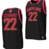 Jordan Geronimo Jersey #22 Maryland Terrapins College NIL Replica Basketball Black