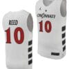 Josh Reed Jersey #10 Cincinnati Bearcats College Basketball Replica 2023-24 White