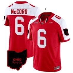Kyle Mccord Jersey #6 Ohio State Buckeyes College Football Stitched Vapor Limited Ohio Patch Red Alternate