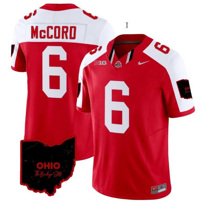 Kyle Mccord Jersey #6 Ohio State Buckeyes College Football Stitched Vapor Limited Ohio Patch Red Alternate