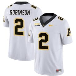 Kaedin Robinson Jersey #2 Appalachian State Mountaineers Vapor Limited College Football White
