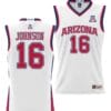 Keshad Johnson Jersey #16 Arizona Wildcats NIL College Basketball Lightweight White