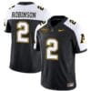 Kaedin Robinson Jersey #2 Appalachian State Mountaineers Vapor Limited College Football Black Alternate
